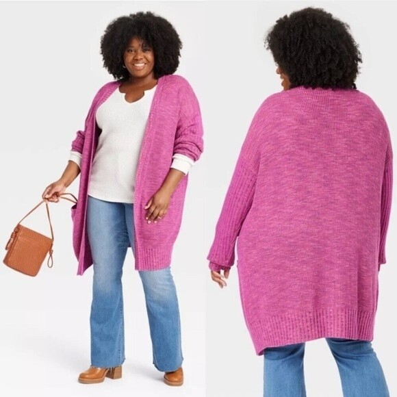 Knox Rose Knit Cardigan Open Front Sweater - Picture 1 of 16